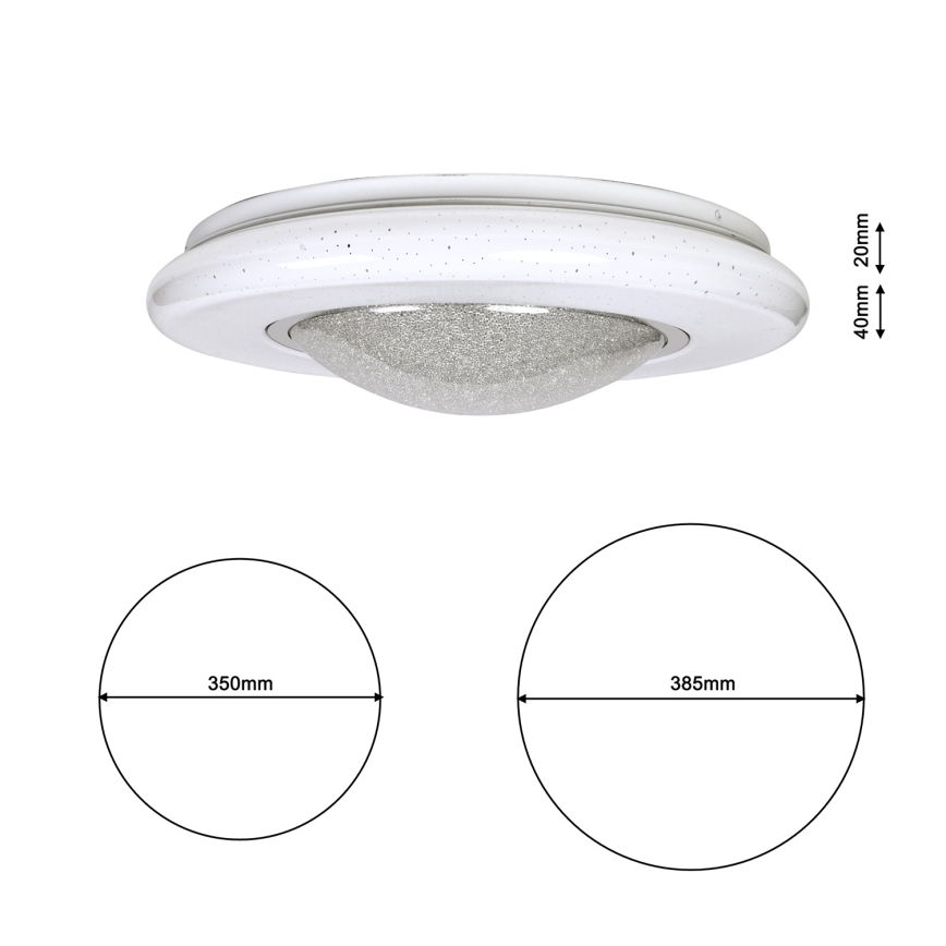 LED Stropné svietidlo QUASAR LED/24W/230V