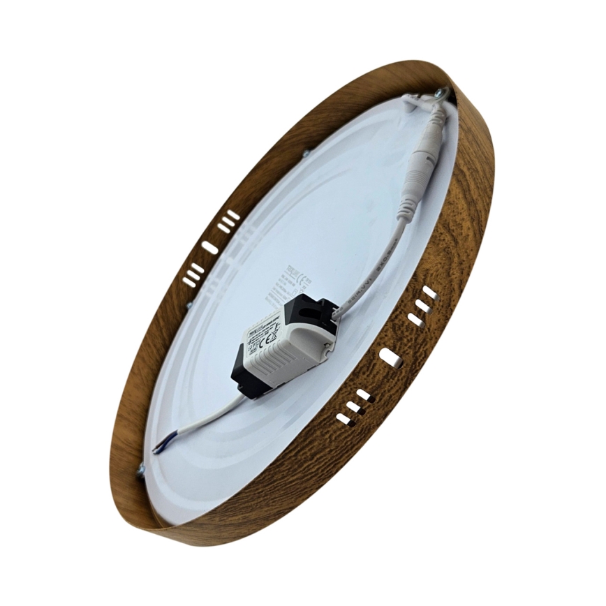 LED Stropné svietidlo RING LED/24W/230V 4200K pr. 28,5 cm hnedá