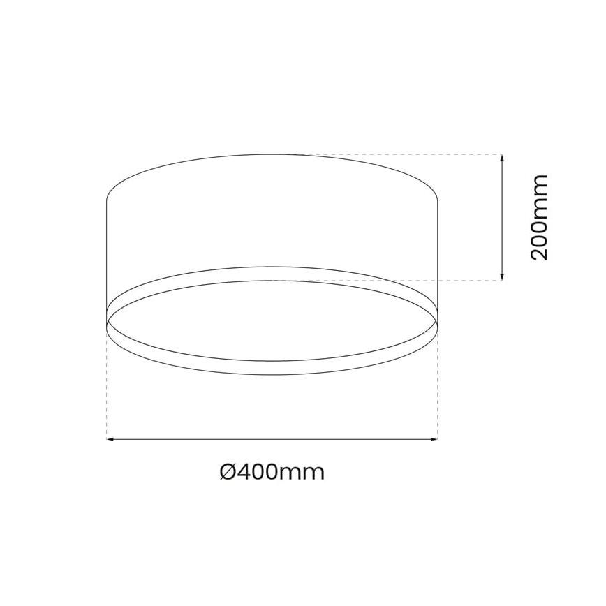 LED Stropné svietidlo RONDO LED/18W/230V čierna