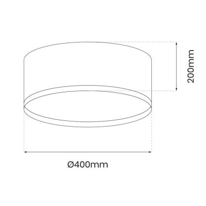 LED Stropné svietidlo RONDO LED/18W/230V zelená