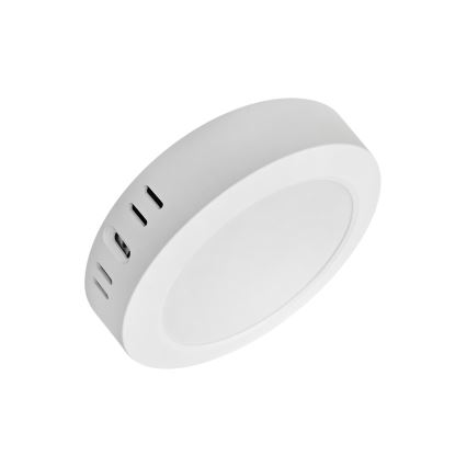 LED Stropné svietidlo ROUND LED/12W/230V 4000K pr. 16,7 cm biela