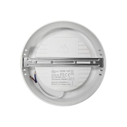 LED Stropné svietidlo ROUND LED/12W/230V 4000K pr. 16,7 cm biela