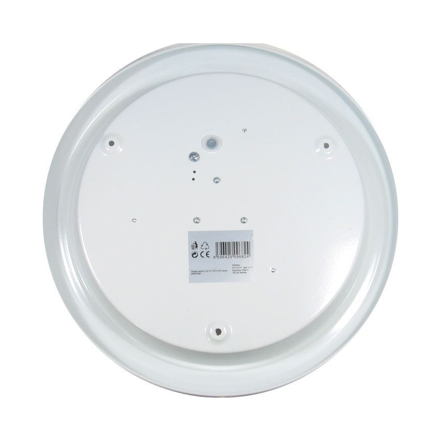 LED Stropné svietidlo s PIR senzorom LED/16W/230V 4000K
