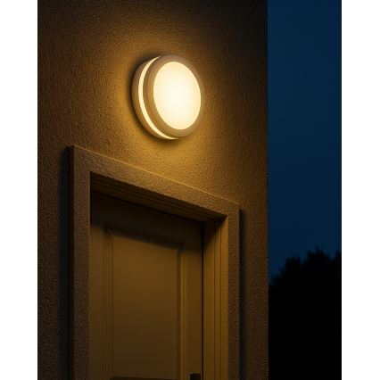 LED kúpeľňové stropné svietidlo s pohybovým senzorom LED/20W/230V 3000/4000/6500K pr. 23 cm IP54 biela
