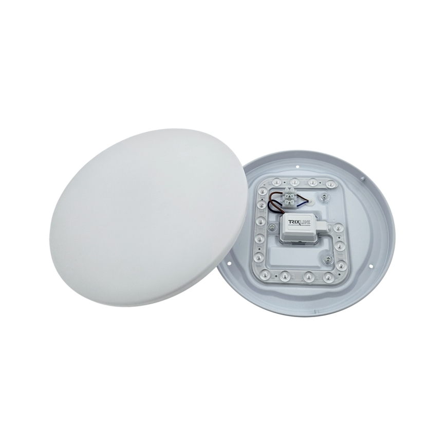LED stropné svietidlo s pohybovým senzorom LENA LED/12W/230V, priemer 25,7 cm, biele