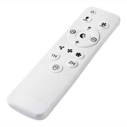 LED Stmievateľné stropné svietidlo s ventilátorom APOLLO LED/38W/230V čierna + diaľkové ovládanie