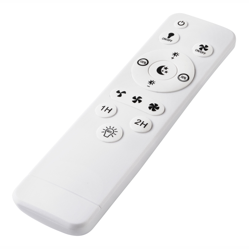 LED Stmievateľné stropné svietidlo s ventilátorom APOLLO LED/38W/230V čierna + diaľkové ovládanie