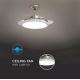 LED Stropné svietidlo s ventilátorom LED/30W/230V 3000/4000/6400K + diaľkové ovládanie