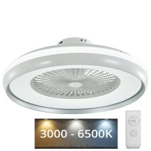 LED Stropné svietidlo s ventilátorom LED/32W/230V 3000-6500K šedá + DO