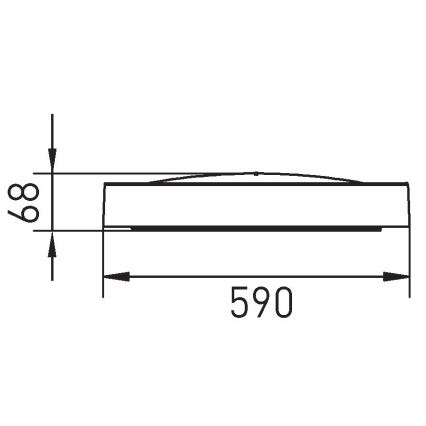 LED Stropné svietidlo SAMER LED/40W/230V 4000K