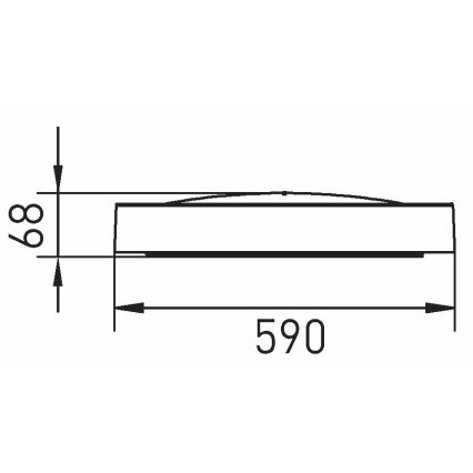 LED Stropné svietidlo SAMER LED/40W/230V 4000K