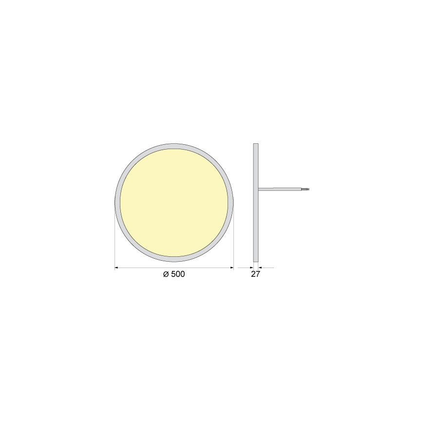 LED Stropné svietidlo SIMEN LED/40W/230V 4000K IP40 pr. 50 cm biele UGR19