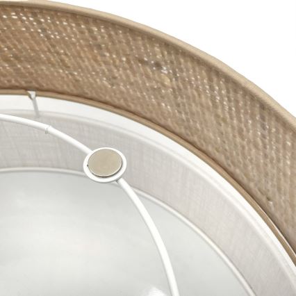 LED stropné svietidlo SIRJA BOHO LED/20W/230V 4000K pr. 35 cm béžová/biela