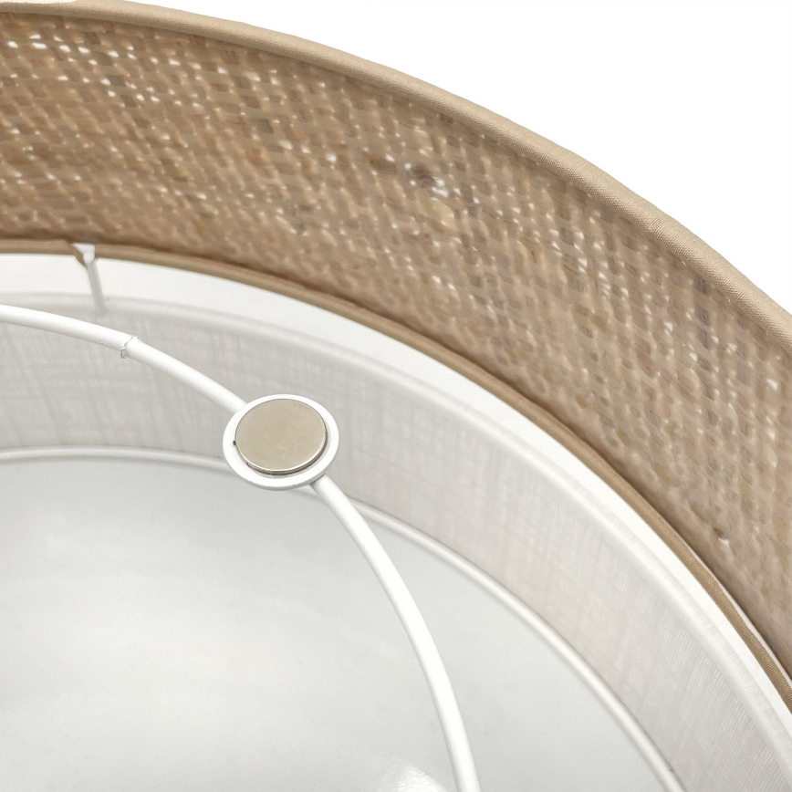 LED stropné svietidlo SIRJA BOHO LED/20W/230V 4000K pr. 35 cm béžová/biela