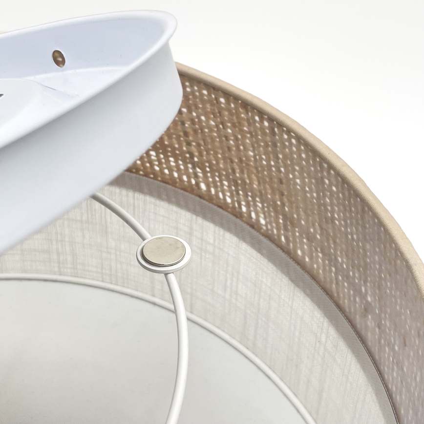 LED stropné svietidlo SIRJA BOHO LED/20W/230V 4000K pr. 35 cm béžová/biela