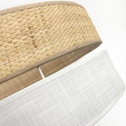 LED stropné svietidlo SIRJA BOHO LED/36W/230V 4000K pr. 45 cm béžová/biela