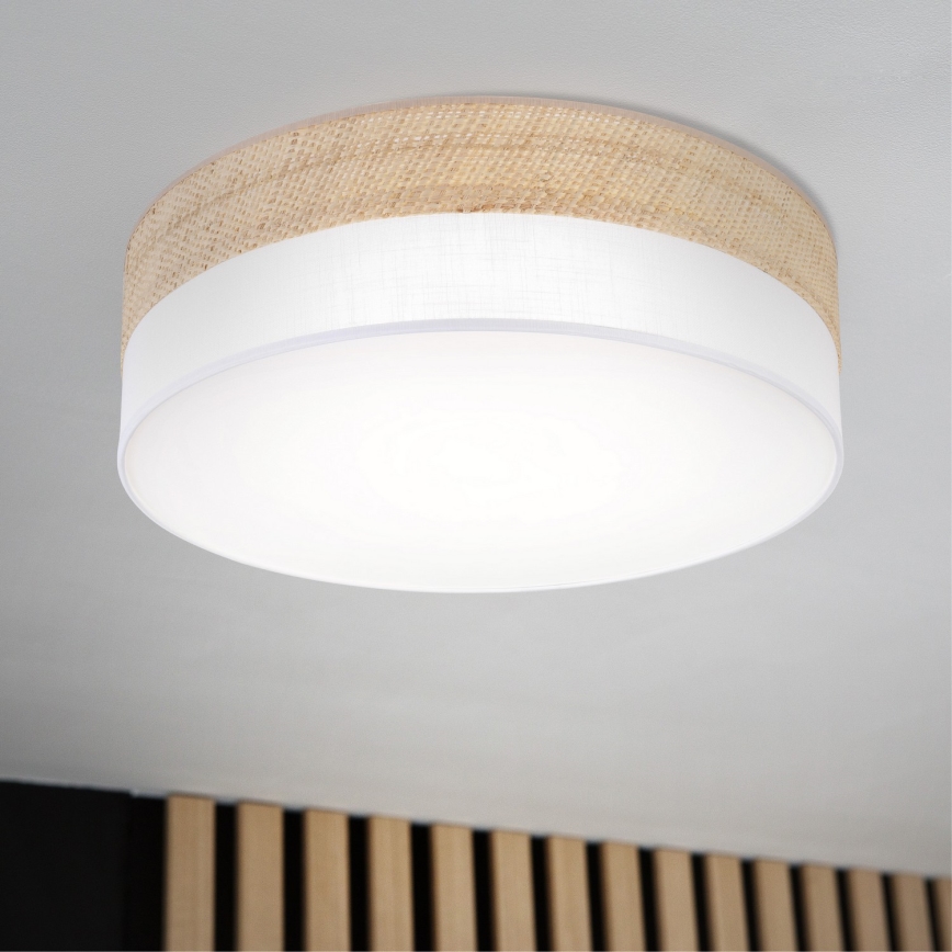 LED stropné svietidlo SIRJA BOHO LED/36W/230V 4000K pr. 45 cm béžová/biela
