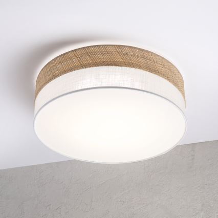 LED stropné svietidlo SIRJA BOHO LED/36W/230V 4000K pr. 45 cm béžová/biela
