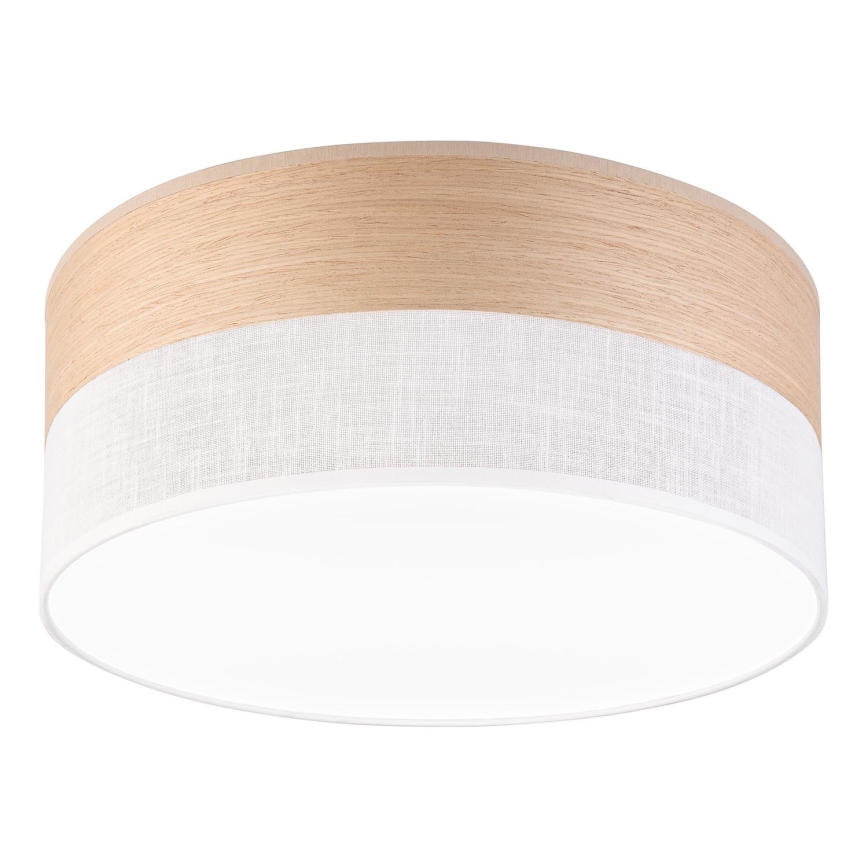 LED Stropné svietidlo SIRJA WOOD LED/20W/230V pr. 35 cm biela/dub