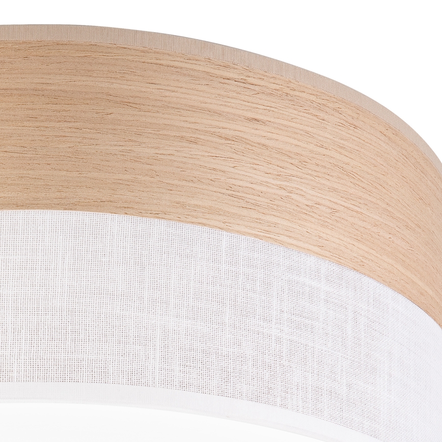 LED Stropné svietidlo SIRJA WOOD LED/20W/230V pr. 35 cm biela/dub