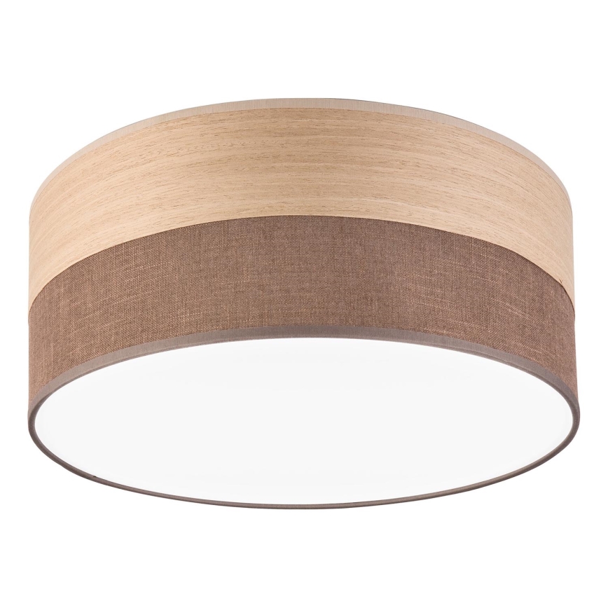 LED Stropné svietidlo SIRJA WOOD LED/20W/230V pr. 35 cm hnedá/dub