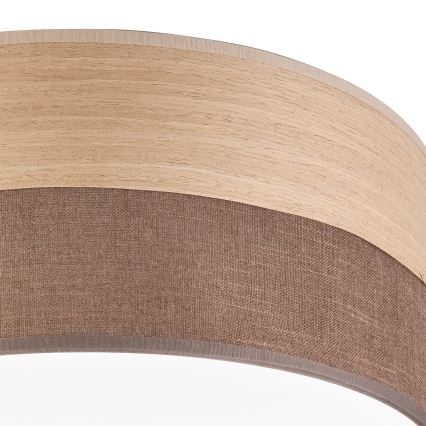 LED Stropné svietidlo SIRJA WOOD LED/20W/230V pr. 35 cm hnedá/dub