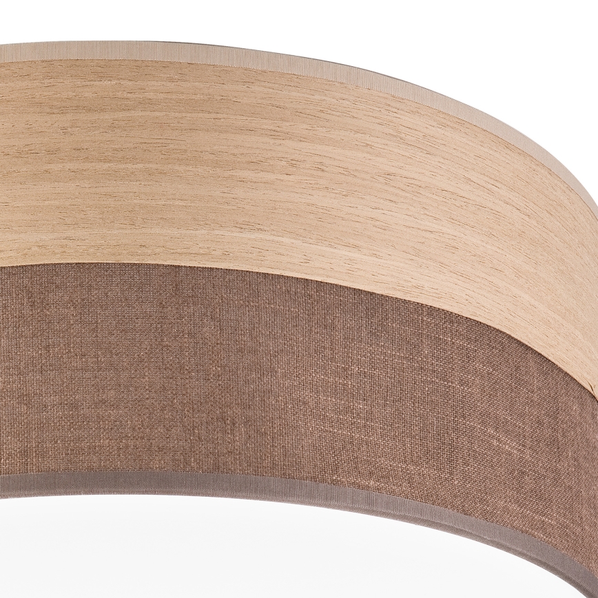 LED Stropné svietidlo SIRJA WOOD LED/20W/230V pr. 35 cm hnedá/dub
