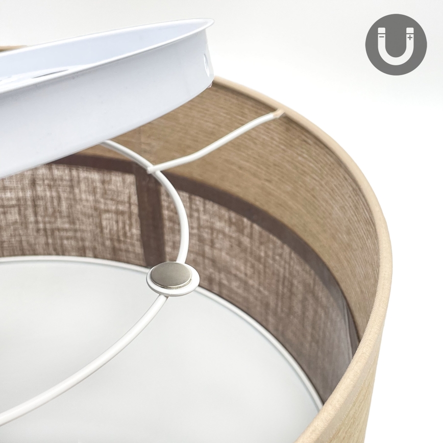 LED Stropné svietidlo SIRJA WOOD LED/20W/230V pr. 35 cm hnedá/dub