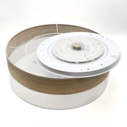 LED Stropné svietidlo SIRJA WOOD LED/36W/230V pr. 45 cm biela/dub