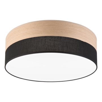 LED Stropné svietidlo SIRJA WOOD LED/36W/230V pr. 45 cm čierna/dub