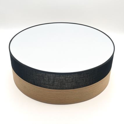 LED Stropné svietidlo SIRJA WOOD LED/36W/230V pr. 45 cm čierna/dub