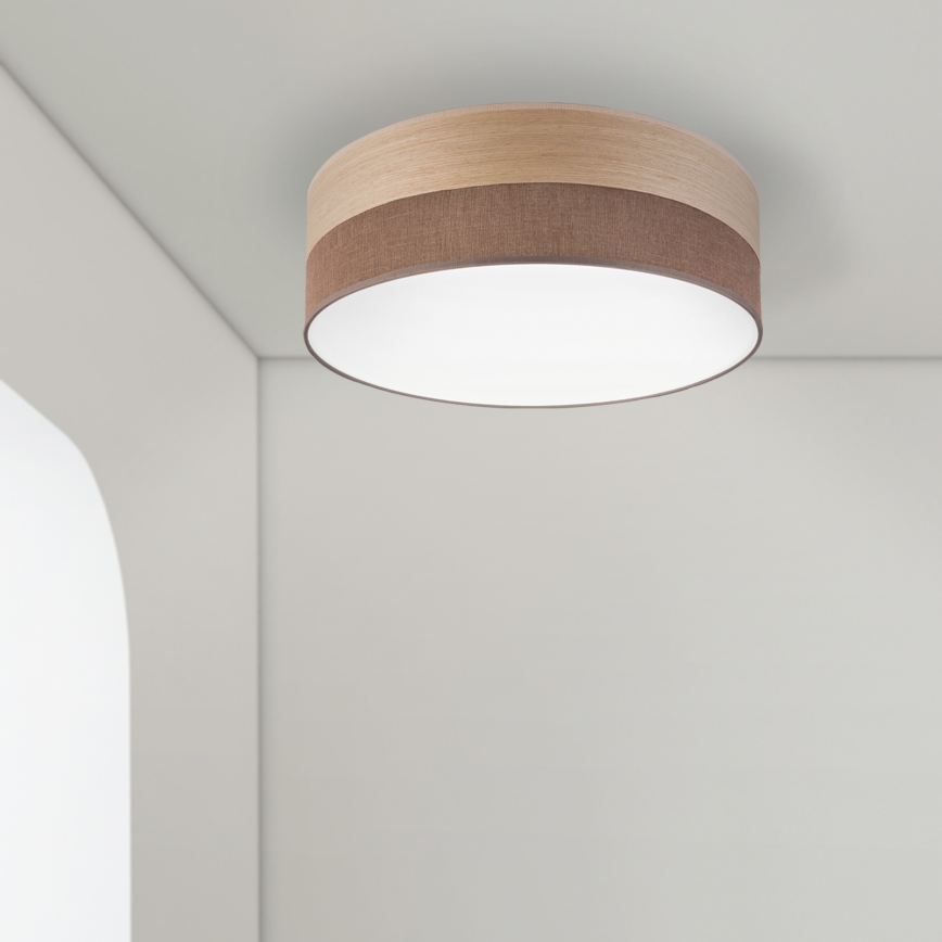LED Stropné svietidlo SIRJA WOOD LED/36W/230V pr. 45 cm hnedá/dub