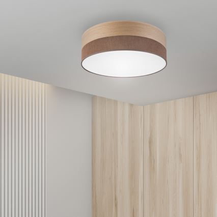 LED Stropné svietidlo SIRJA WOOD LED/36W/230V pr. 45 cm hnedá/dub