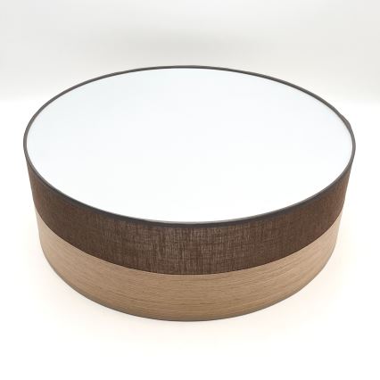 LED Stropné svietidlo SIRJA WOOD LED/36W/230V pr. 45 cm hnedá/dub