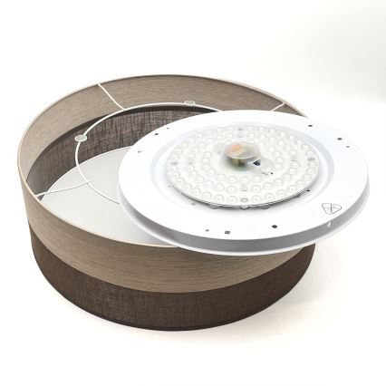 LED Stropné svietidlo SIRJA WOOD LED/36W/230V pr. 45 cm hnedá/dub