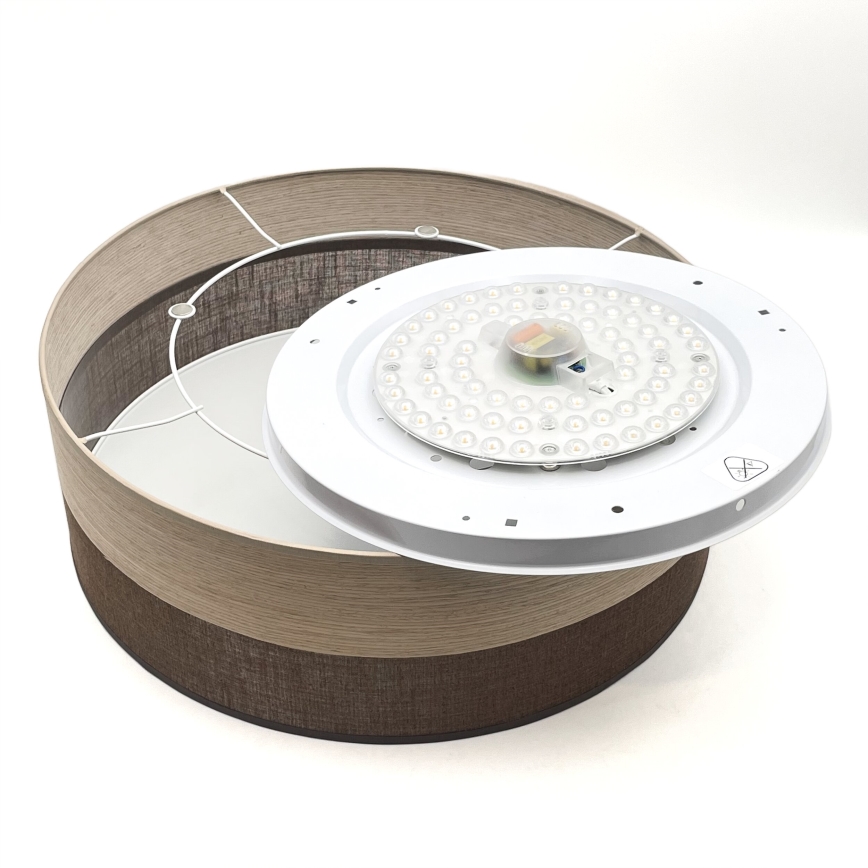 LED Stropné svietidlo SIRJA WOOD LED/36W/230V pr. 45 cm hnedá/dub