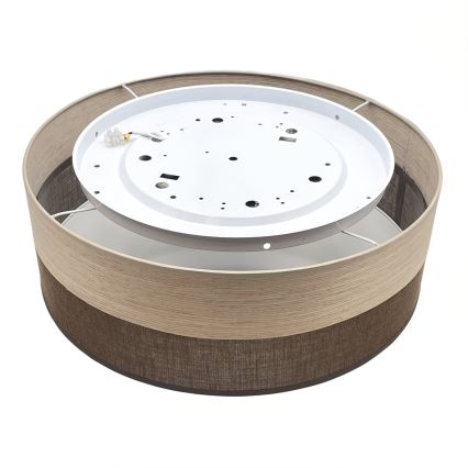 LED Stropné svietidlo SIRJA WOOD LED/36W/230V pr. 45 cm hnedá/dub