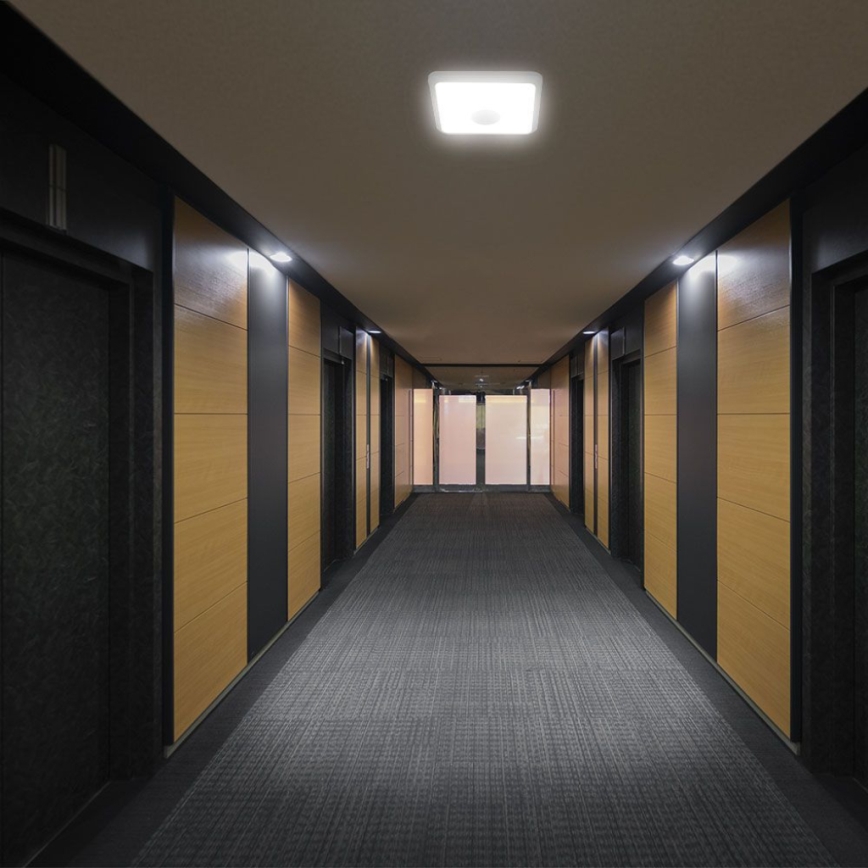 LED Stropné svietidlo so senzorom SAMSUNG CHIP LED/12W/230V 3000/4000/6000K biela