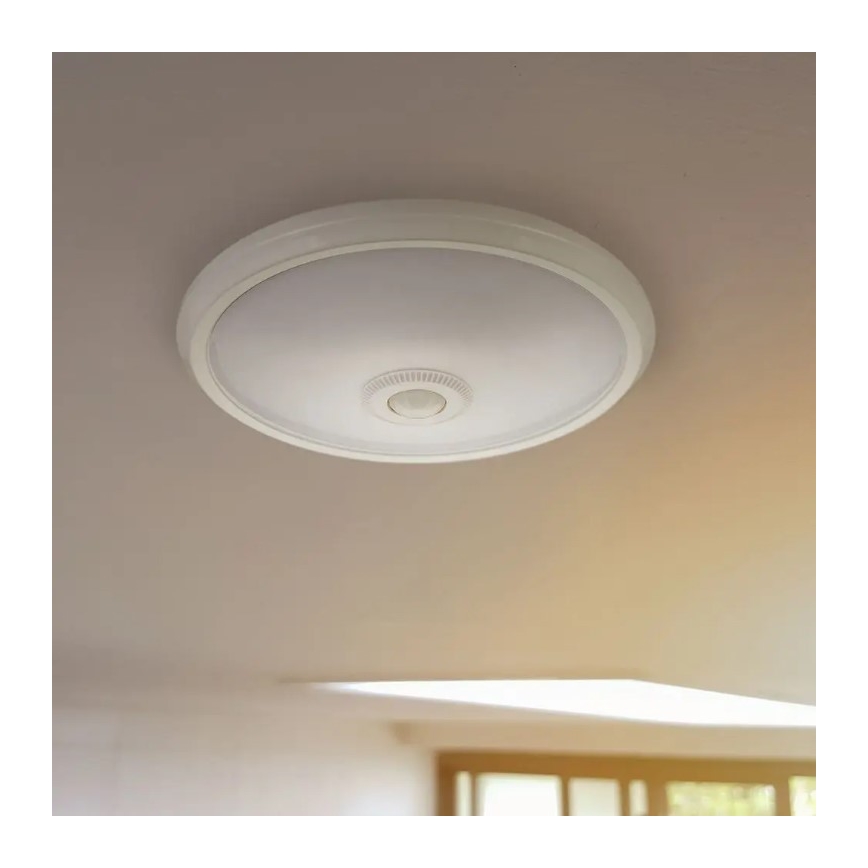 LED Stropné svietidlo so senzorom SAMSUNG CHIP LED/12W/230V 6400K pr. 29 cm