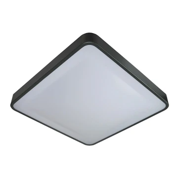 LED Stropné svietidlo so senzorom WILTON LED/24W/230V 37,5x37,5 cm antracit