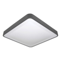 LED stropné svietidlo so snímačom pohybu a súmraku WILTON LED/24W/230V 4000K 33x33 cm antracit