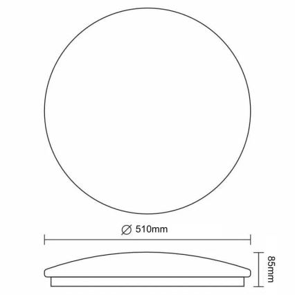 LED Stmievateľné stropné svietidlo STAR LED/48W/230V 3000-6500K + diaľkové ovládanie