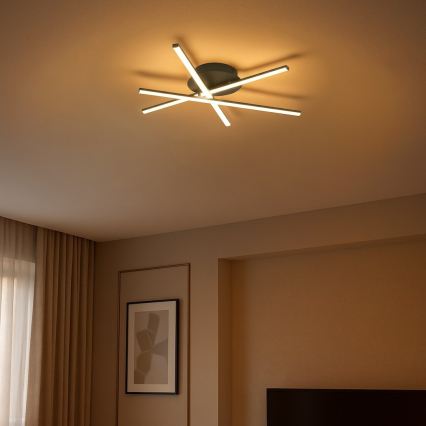 LED stropné svietidlo STICK LED/12W/230V čierna