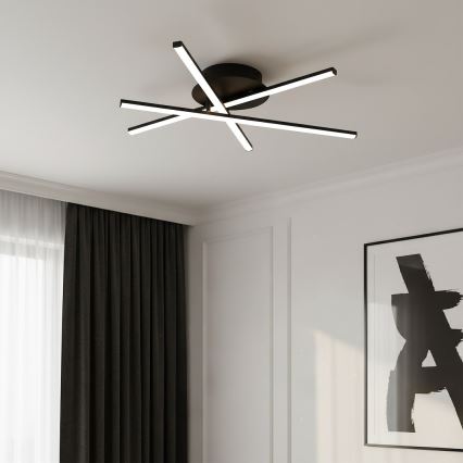 LED stropné svietidlo STICK LED/12W/230V čierna