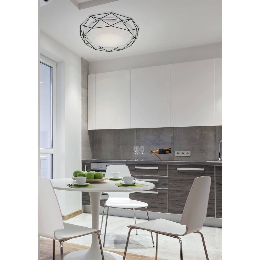 LED Stropné svietidlo SVEN LED/24/230V čierna