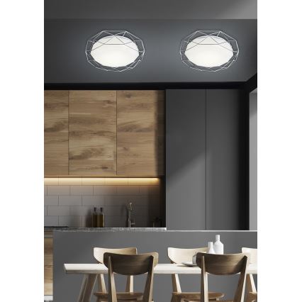 LED Stropné svietidlo SVEN LED/24W/230V pr. 43 cm lesklý chróm