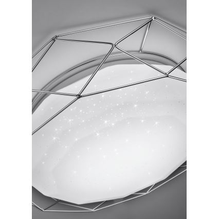 LED Stropné svietidlo SVEN LED/24W/230V pr. 43 cm lesklý chróm