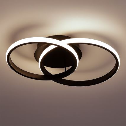 LED stropné svietidlo TITANO LED/12W/230V čierne