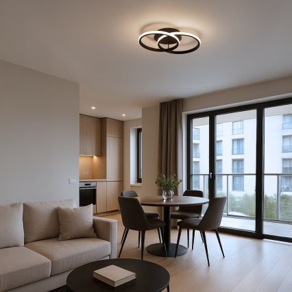 LED stropné svietidlo TITANO LED/12W/230V čierne