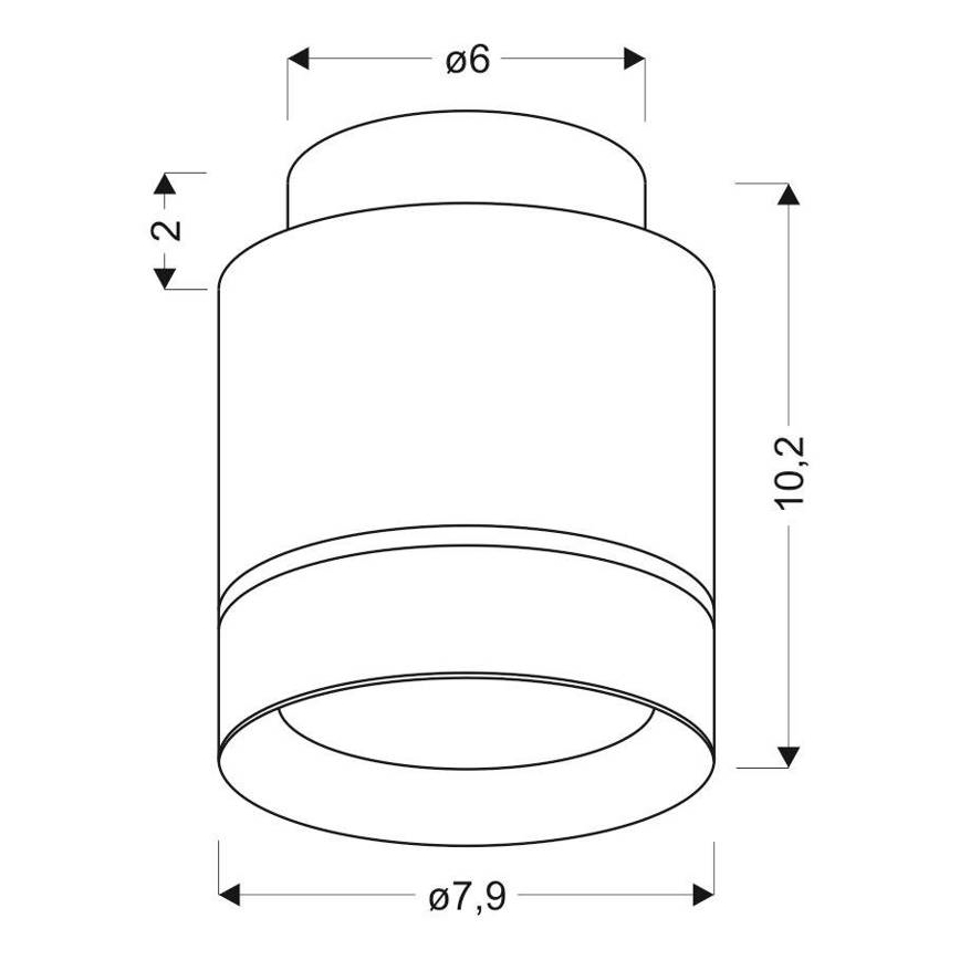 LED Stropné svietidlo TUBA LED/12W/230V
